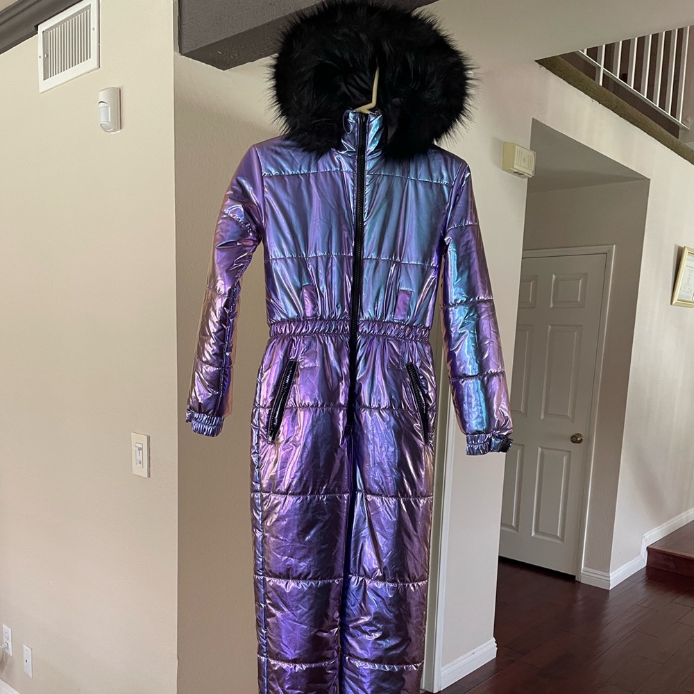 Shiny, Metallic Snowsuit Snow Gear